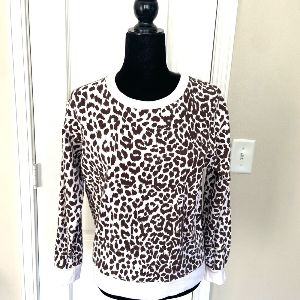 COPY - J Crew Womens Animal Print  Pullover Sweatshirt Top Size Small